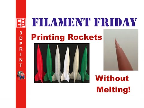 Filament Friday #45 - 3D Printing Rockets without Melting on DaVinci vs Fabrikator vs Jr