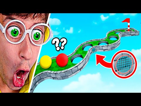 IMPOSIBLE ⛔ HOYO TROLL vs HERMANO 😂⛳! (risas) - Golf it TEKENDO