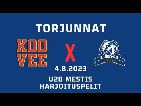 KooVee-LeKi U20 Mestis Harjoitusottelu 4.8.2023