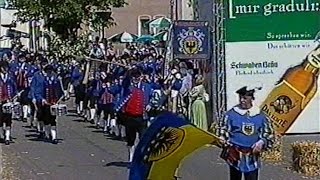 preview picture of video 'Fanfarenzug Markgröningen - 100 Jahre MV Stgt-Hofen'