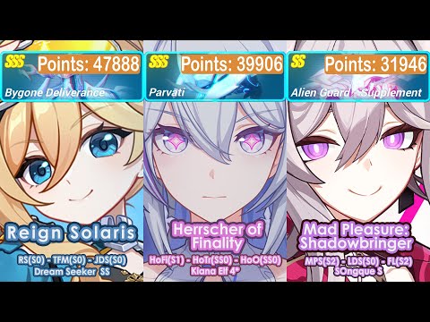 Honkai Impact 3rd: Ex-Memorial Arena Ver 8.0 W4 | Bygone Deliverance, Parvati, Alien | RS, HoFi, MPS