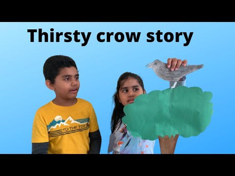 The thirsty crow | moral storis | kids stories | little hands by Vaishvik Srinithi