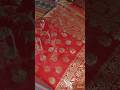 Red Banarasi Saree From Meesho App Onlineshopping Review Unboxingvideo Meeshosareehaul