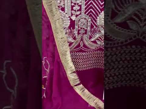 Zaha Aaeesha Vol 3-10154 Georgette Wholesale Pakistani Suit – product video thumbnail