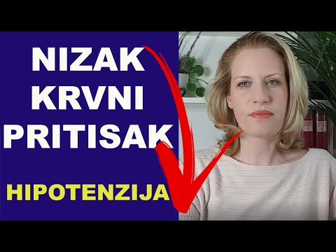 NIZAK KRVNI PRITISAK - hipotenzija (uzroci, simptomi, lečenje) / dr Bojana Mandić