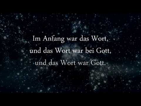 "Im Anfang war das Wort"