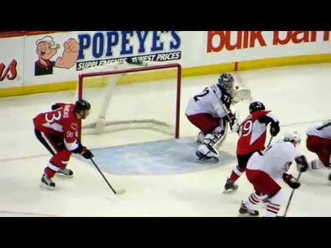 Erik Karlsson scores a goal at the Blue Jackets @ Senators game