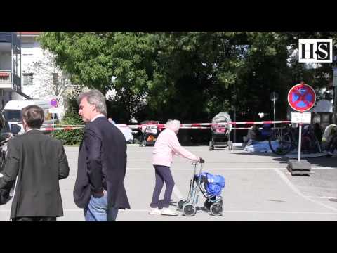 Flüchtlingsdemo in Holzkirchen zieht um: Protestcamp hinter das Rathaus verlegt