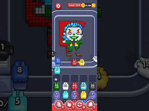 Pixel Flow Level 524 Walkthrough - Medium Difficulty Puzzle Solution