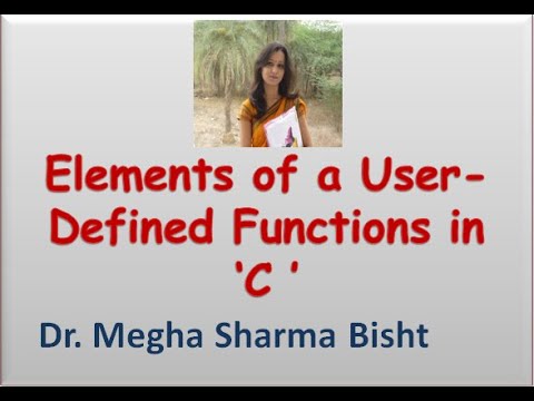 Elements Of Function Function Header Function Definition Function Call Function Prototype