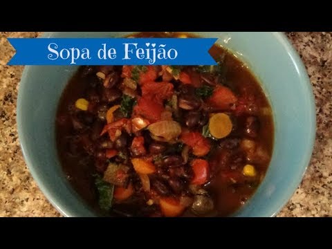 Brazilian Black Bean Soup - Sopa de Feijão