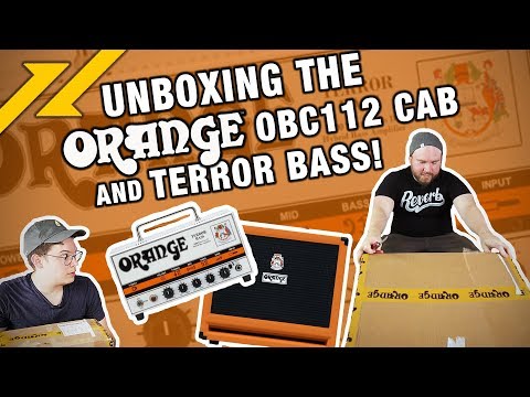 ORANGE AMPS Terror Bass Head and OBC 112 Bass Speaker Cabinet Unboxing | GEAR GODS