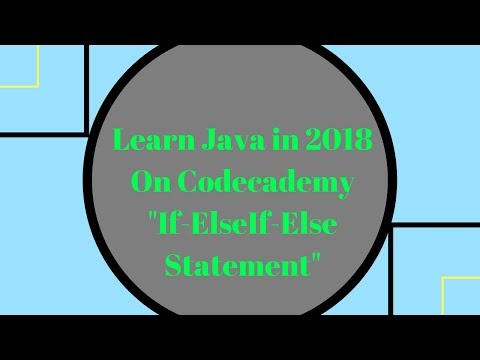 Learn Java In 2018 If Elseif Else Statement Learn Java On Codecademy