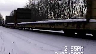 preview picture of video 'CSX ex Conrail 8732 2/2000'