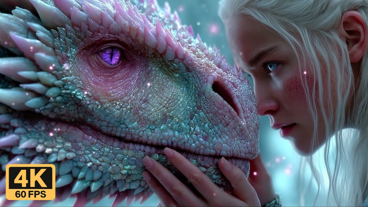 Dreamy Dragon & Human Love 🐉 | Stunning AI Fantasy Art 