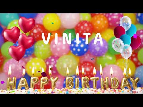 Happy Birthday Vinita - Happy Birthday To You Song!