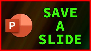 How to export / save a specific Slide in PowerPoint 2019 (2021)