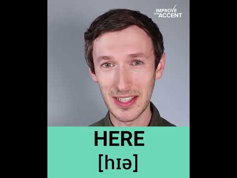 How to pronounce, 'HERE vs HAIR.'