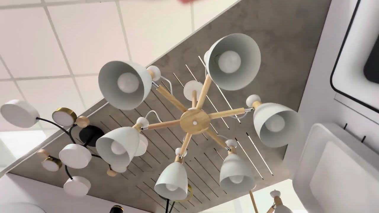 Світлодіодний світильник ARDERO AL6196-1ARD 6*E27*40W SCANDY білий 7930