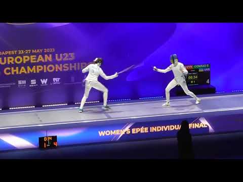 European Championships 2023 U23WE - GOLD - Sara Maria Kowalczyk ITA v Emili Conrad UKR