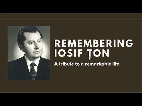 Friday September 12, 2025 | Memorial Service For Iosif Țon