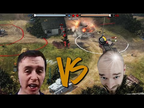 A_E vs Tightrope - battle of the casters - 1v1 on a reworked Faymonville (CoH2)