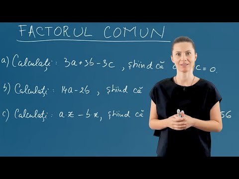 Factorul comun - Exerciții - Matematica - Clasa a V-a