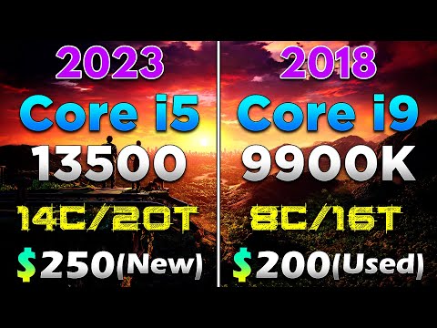 Core i5 13500 vs Core i9 9900K | PC Gameplay Tested