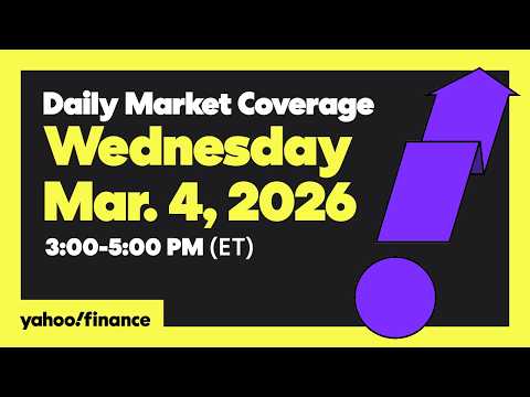Daily Market Coverage Mar. 4, 2026 3PM-5PM (ET)  | Yahoo Finance