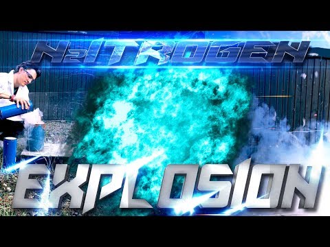Explosionsexperiment mit flüssigem Stickstoff