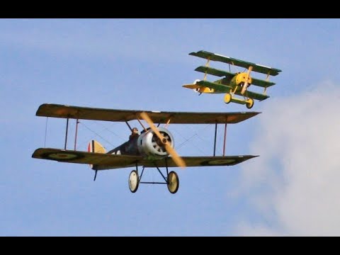 DAWN PATROL RC WW1 SCOUTS / FIGHTERS DISPLAY AT STOW MARIES GREAT WAR AERODROME - 2021