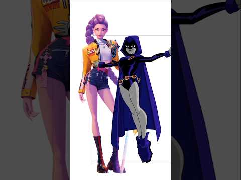 Rumi as Raven - K-Pop Demon Hunters Transformation #TeenTitans #Raven #shorts