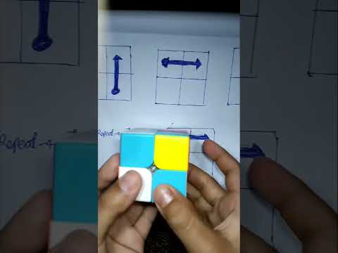 😱2/2 Rubik's cube solve 4 steps#short