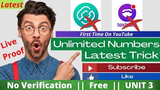 [Free] Unlimited Numbers Without Real Verification | Free Phone Number | No Gmail Required | UNIT3 |