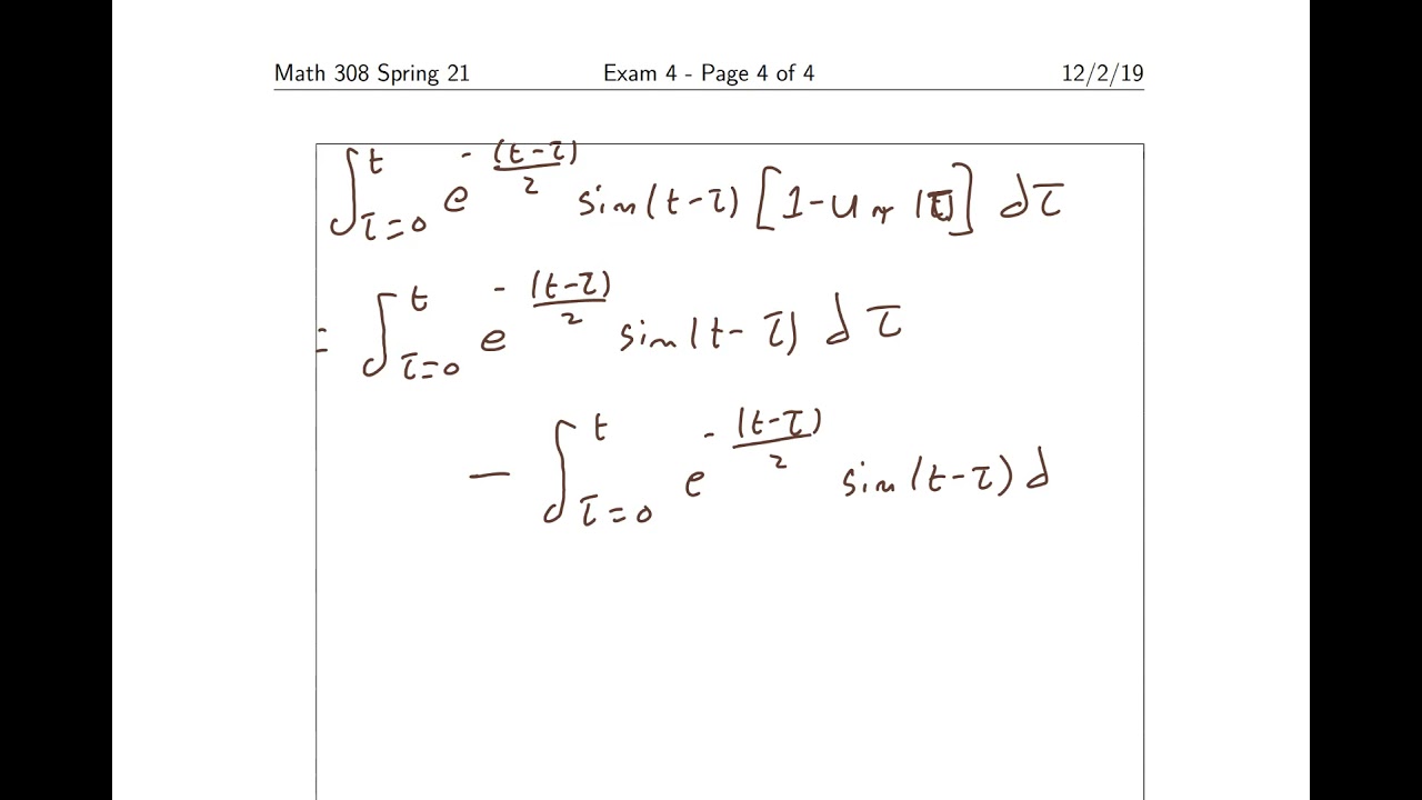 Laplace Transform Using Convolution.