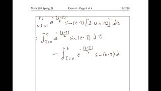 Laplace Transform Using Convolution.
