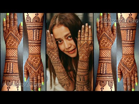 bridal mehndi design for full hands by bloosoms of love