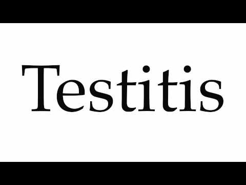 How to Pronounce Testitis
