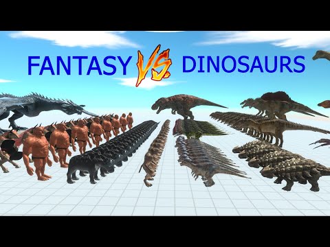 ALL DINOSAURS VS FANTASY  Animal Revolt Battle Simulator