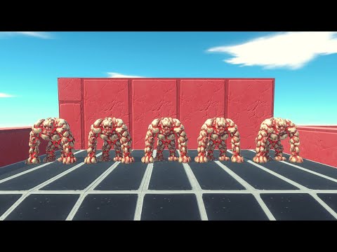 Impossible Maze - 5x Lava Golem ARBS | Animal Revolt Battle Simulator