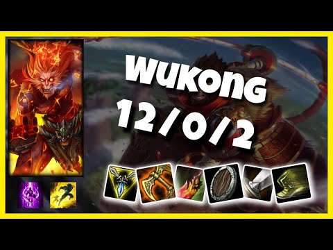KOREAN Challenger Wukong TOP (12/0/2) vs CAMILLE Gameplay Replay - Patch 10.19