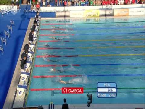 Britta Steffen 100m Weltrekord in High Quality