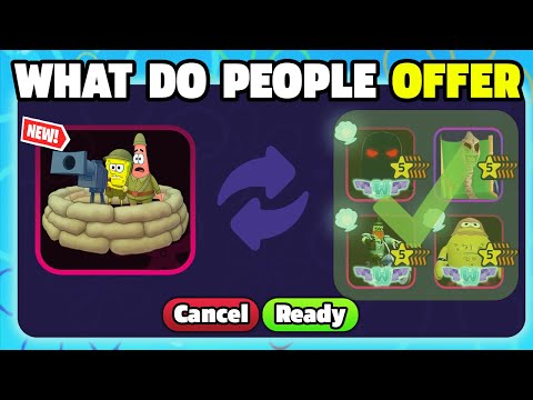 What Do People Offer for Bunker Boys (SpongeBob TD)