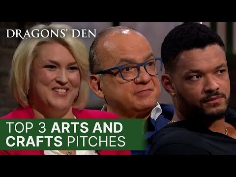 Top 3 Arts and Crafts Pitches In The Den | COMPILATION | Dragons' Den