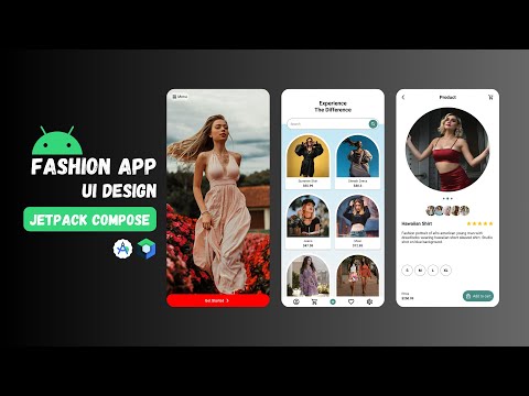 Android Fashion App UI Design with Jetpack Compose | Android Studio Tutorial