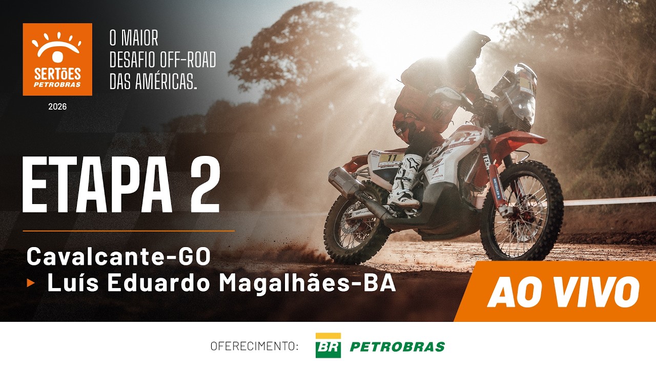 🔴 AO VIVO | Etapa 2: Cavalcante a Luís Eduardo Magalhães – Sertões Petrobras 2026