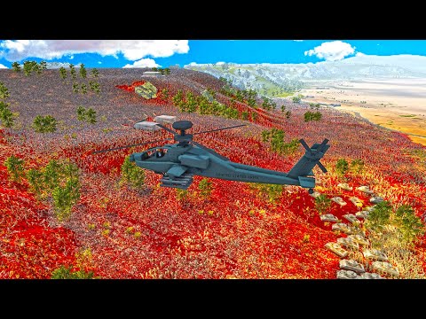 Apache Helicopter & WW2 ARMY VS 5.3 million Zombies !!  Ultimate Epic Battle Simulator 2 | UEBS 2