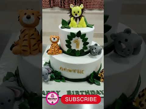 🥰Jungle Theme cake #rayaan #shorts #trending #subscribe #trendingshorts
