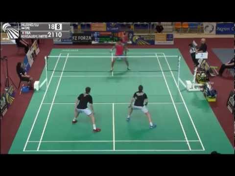 Extraordinary point by Kersaudy/Mittelheisser - Badminton men's double