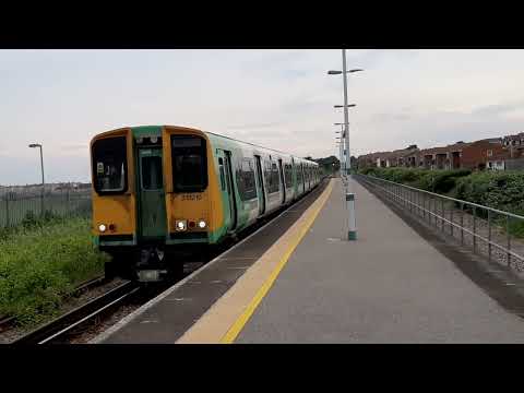 Southern train, class 313 219 arriving at Seaford 4th June 2022